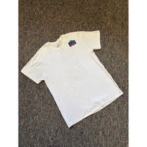 Vintage XL Stedman Super Hi Cru White Sun Lover Dolphin Splash Shirt‎ Made USA